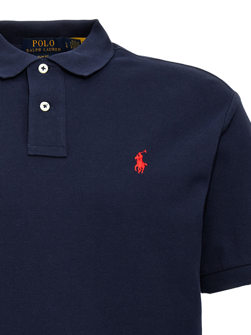 Polo Ralph Lauren Blue Cotton Polo Shirt