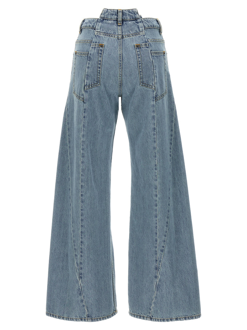 Jean en denim de coton bleu Maison Margiela