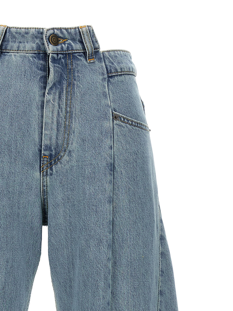 Jean en denim de coton bleu Maison Margiela