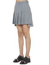 Thom Browne Gray Wool Long Skirt - Elegant & Modern Design