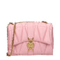 Versace Pink Leather Shoulder Bag