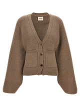 Cardigan en cachemire marron Khaite