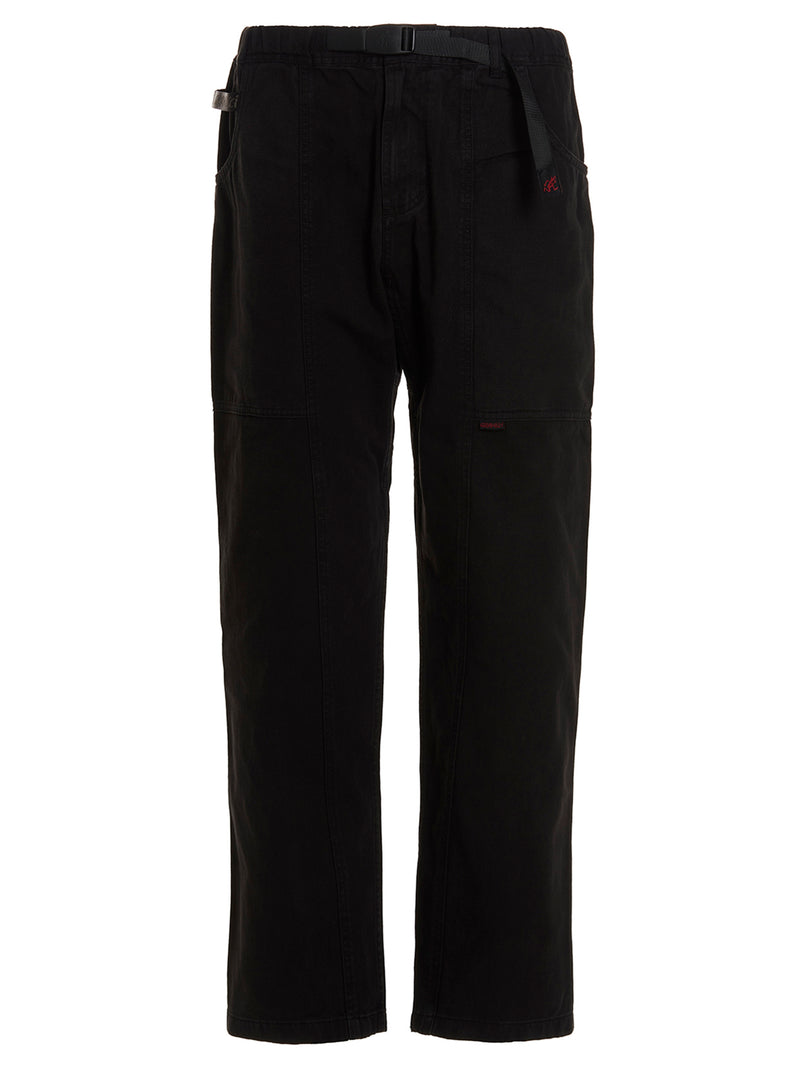 Pantalon Cargo en Coton Noir Gramicci