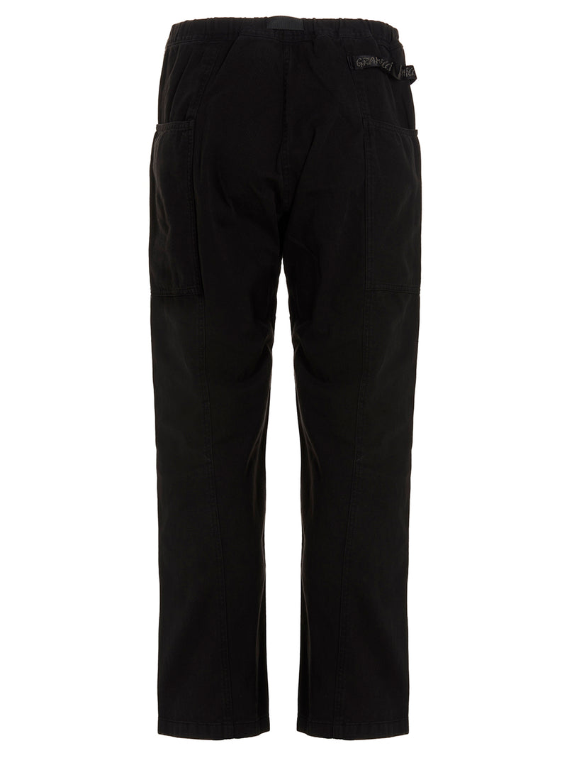 Pantalon Cargo en Coton Noir Gramicci