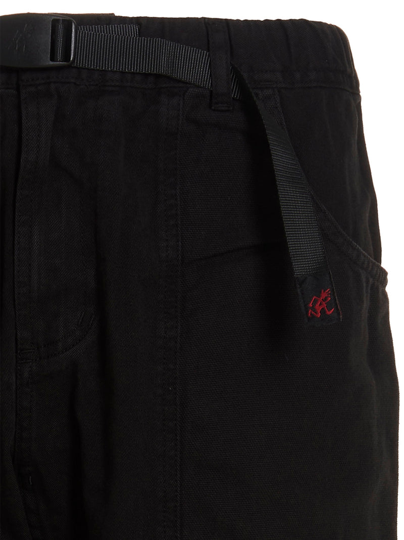 Pantalon Cargo en Coton Noir Gramicci