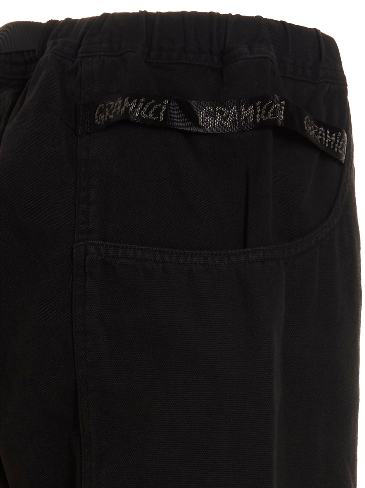 Pantalon Cargo en Coton Noir Gramicci