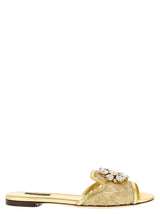 Tongs Dolce & Gabbana en polyamide doré