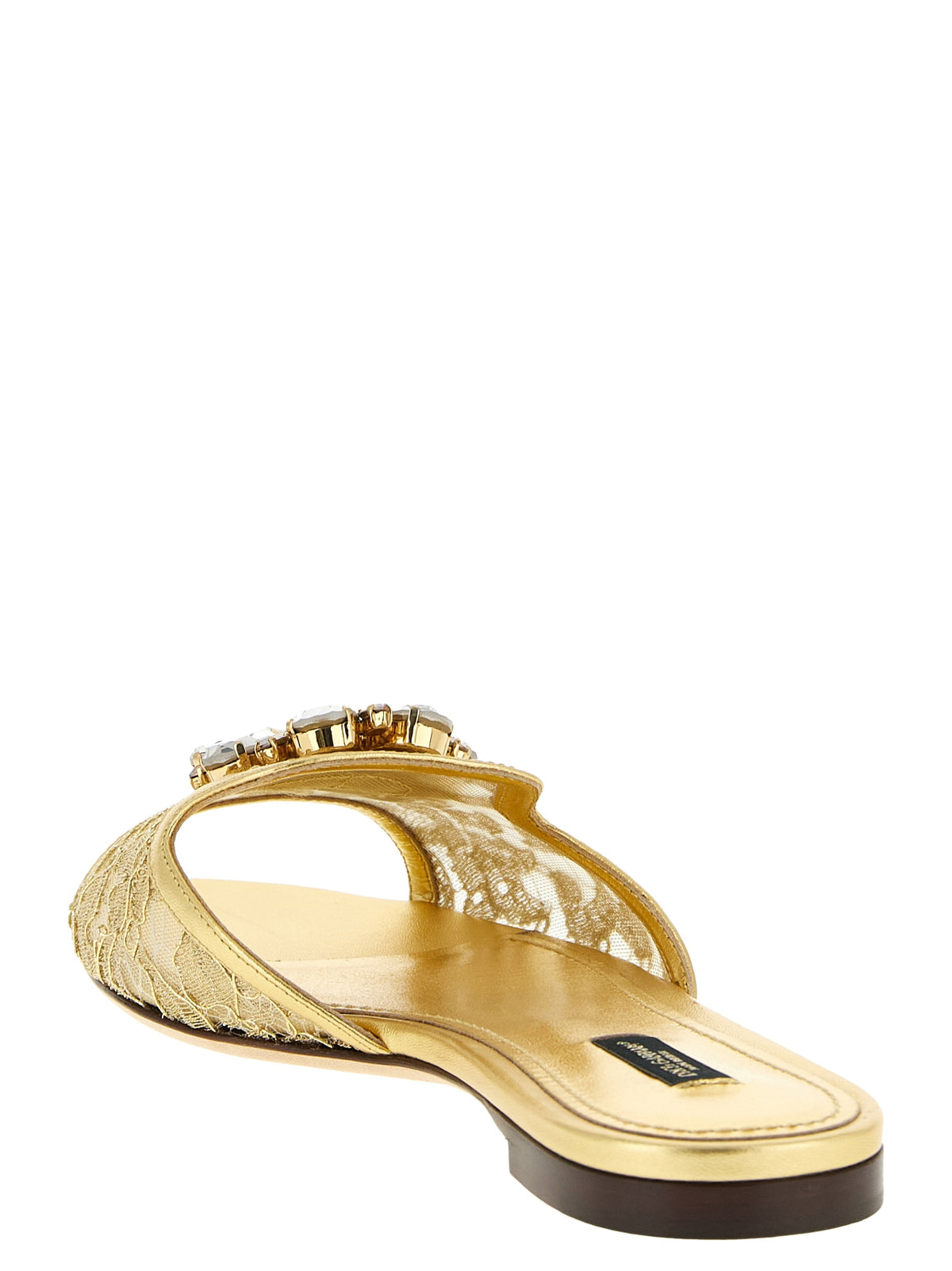 Tongs Dolce & Gabbana en polyamide doré
