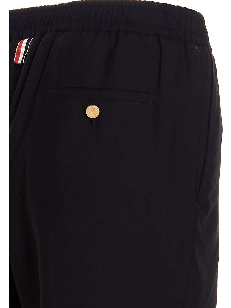 Pantalon de survêtement Thom Browne en laine bleue