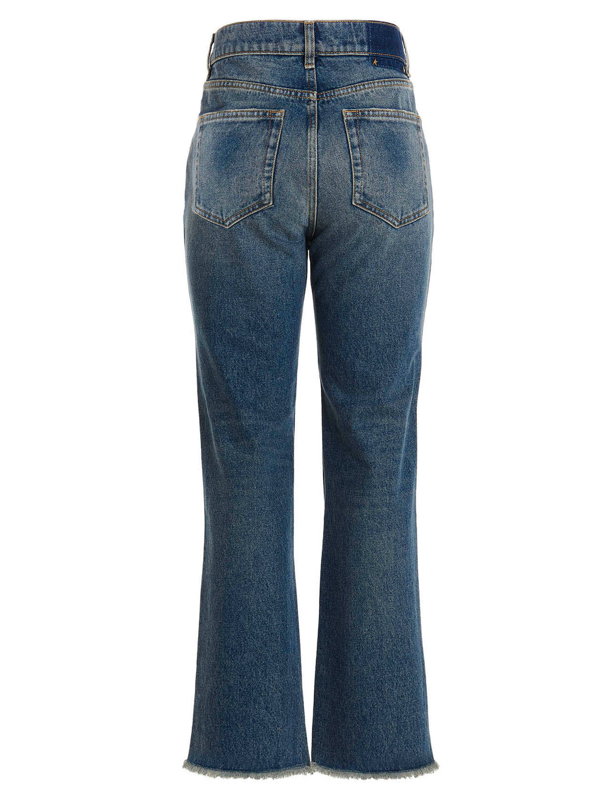 Golden Goose Deryn Blue Cotton Flared Jeans