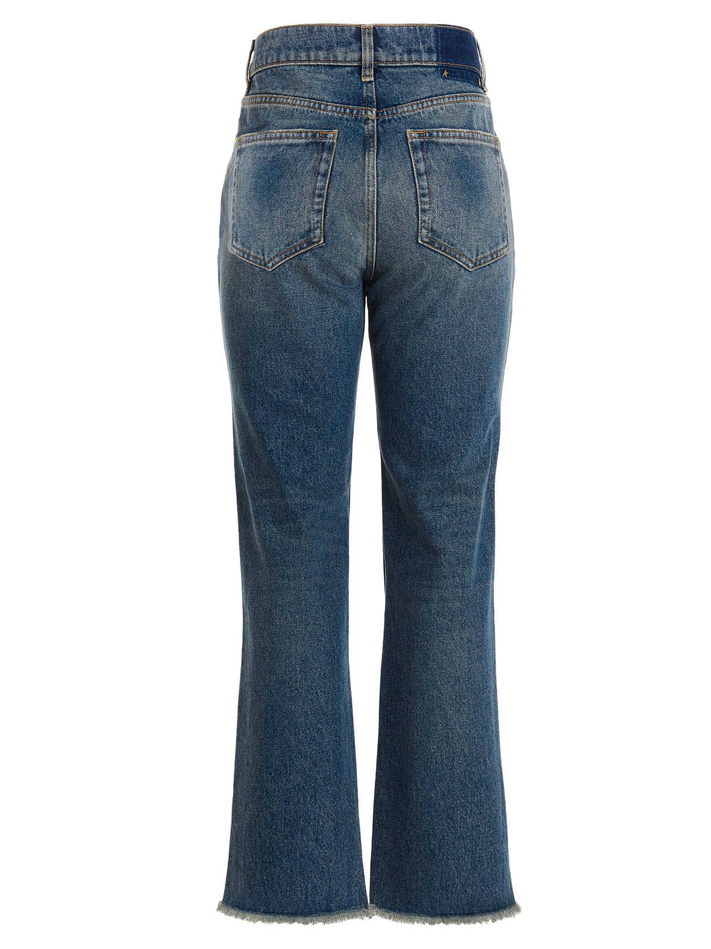 Golden Goose Blue Cotton Flared Jeans