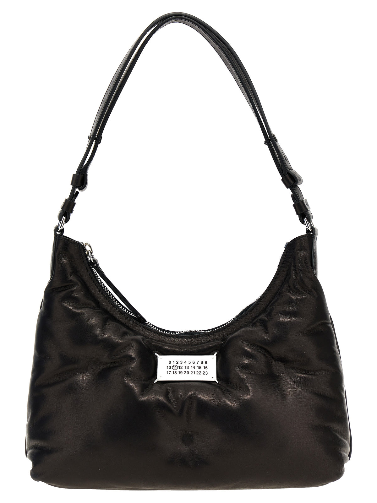 Maison Margiela Glam Slam Black Lamb Leather Shoulder Bag