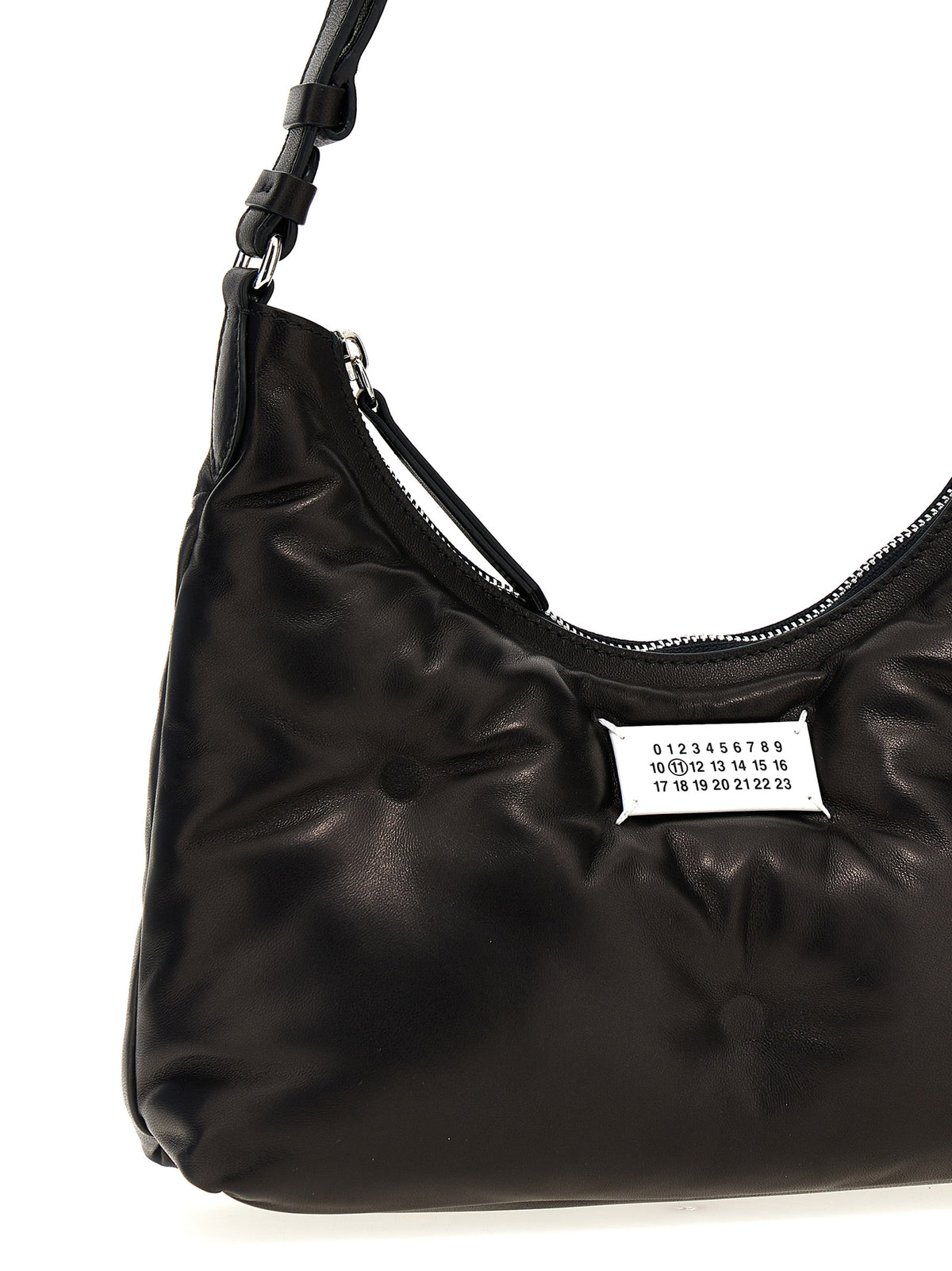Maison Margiela Glam Slam Black Lamb Leather Shoulder Bag