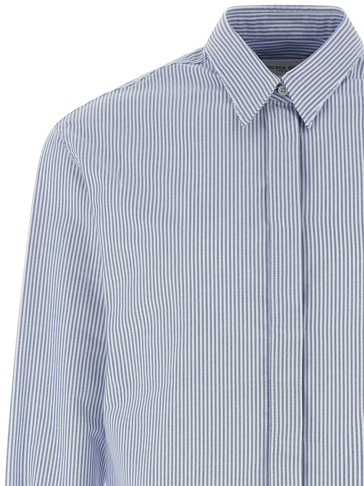 Golden Goose Blue Cotton Blouse