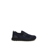 Baskets Prada en cuir de veau bleu Bos Taurus
