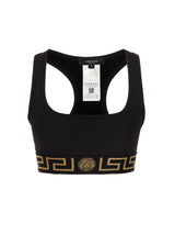Versace Black Polyamide Sport Bra