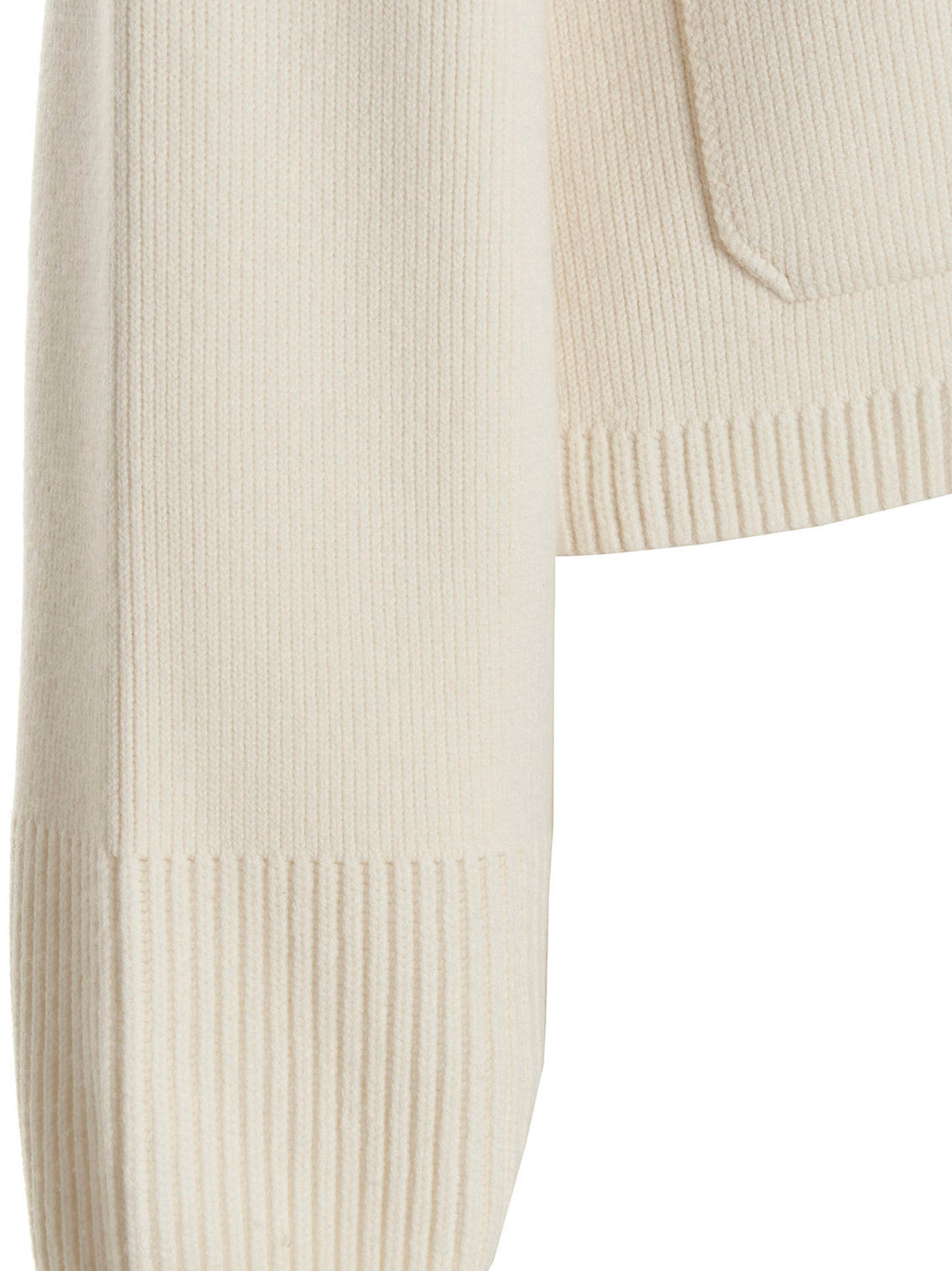 Khaite White Cashmere Cardigan