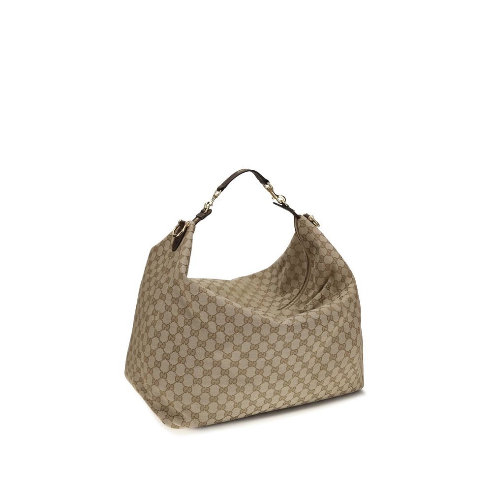 Sac bandoulière Gucci en tissu beige