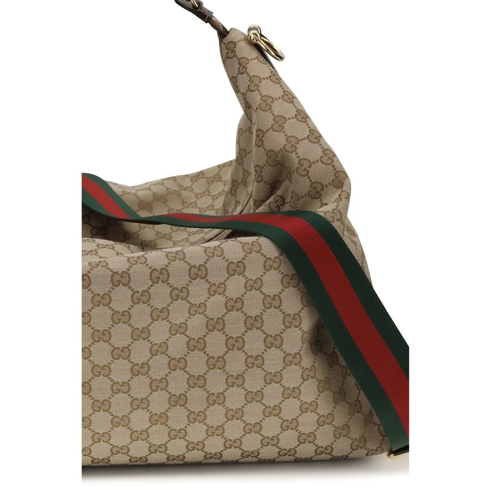 Sac bandoulière Gucci en tissu beige