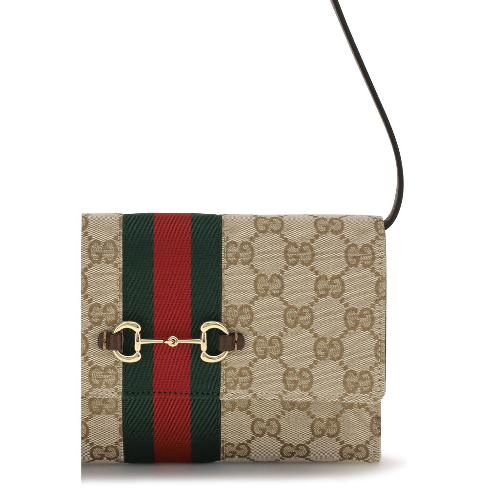 Gucci Brown Fabric Wallet