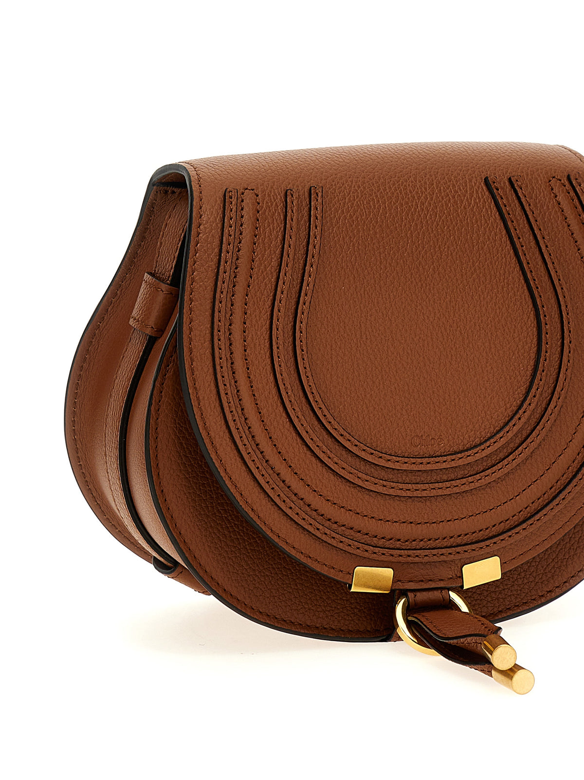 Sac bandoulière Chloé Brown en cuir d'agneau
