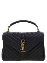 Sac bandoulière Saint Laurent en cuir de veau noir