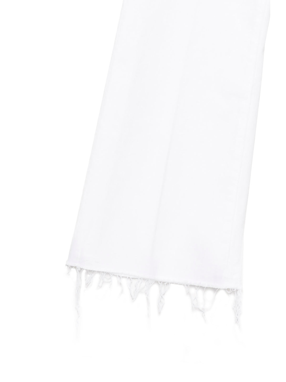 Jean flare Mother Denim en coton blanc