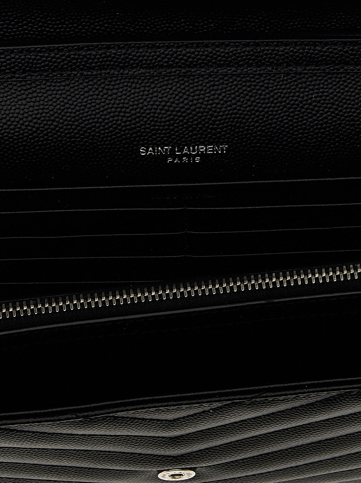Saint Laurent Cassandre Black Calfskin Clutch Bag