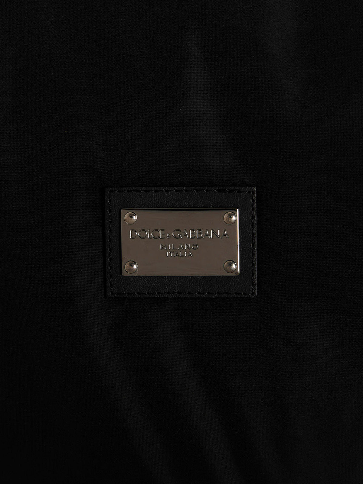 Dolce & Gabbana Black Polyamide Bomber