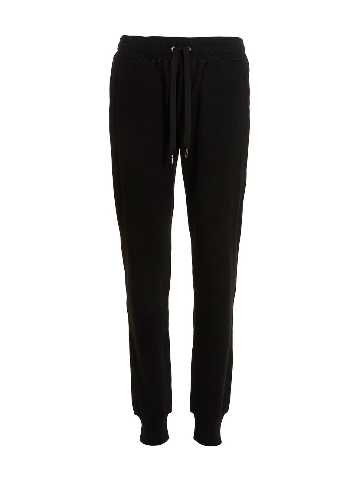 Dolce & Gabbana Black Cotton Joggers - DG Essential