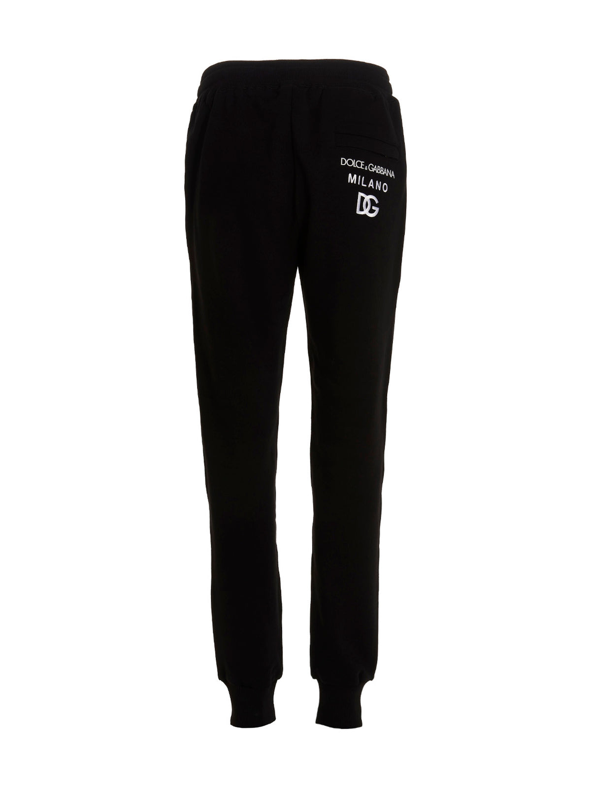 Dolce & Gabbana Black Cotton Joggers - DG Essential