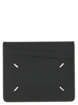 Porte-cartes en cuir de veau noir Maison Margiela