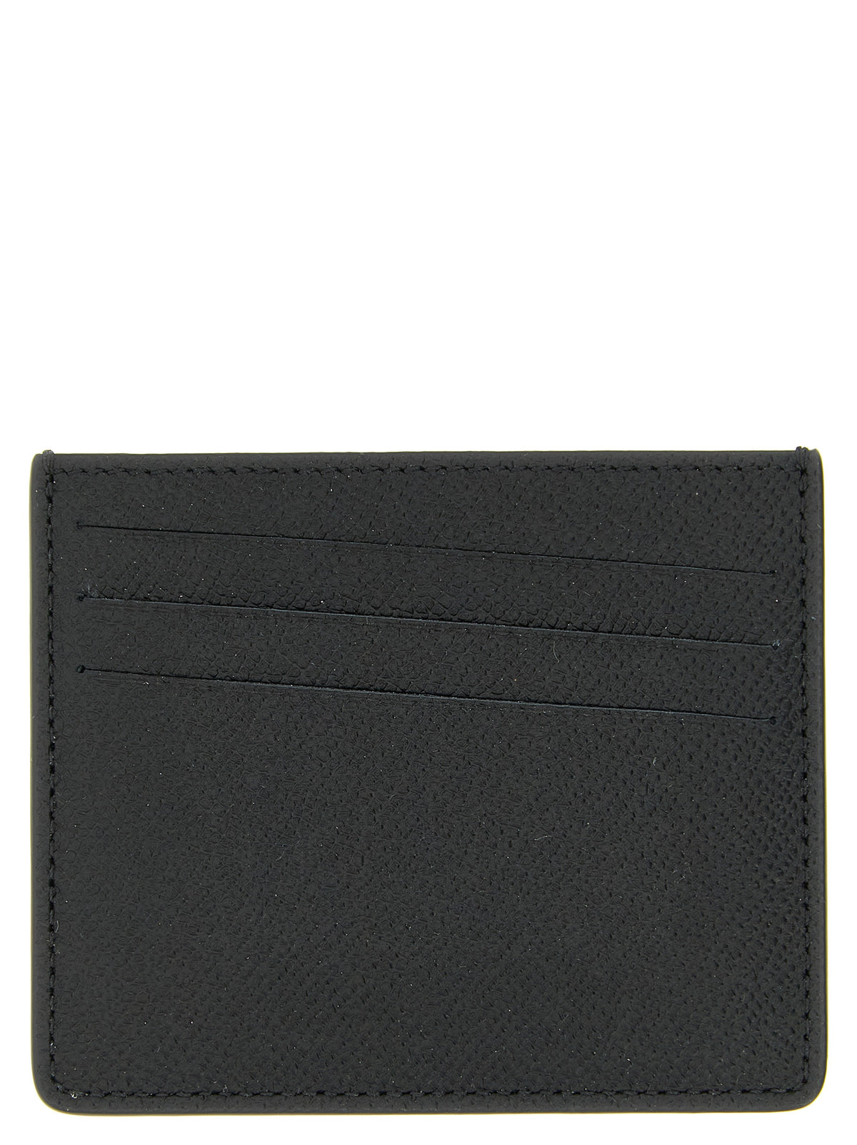 Porte-cartes en cuir de veau noir Maison Margiela