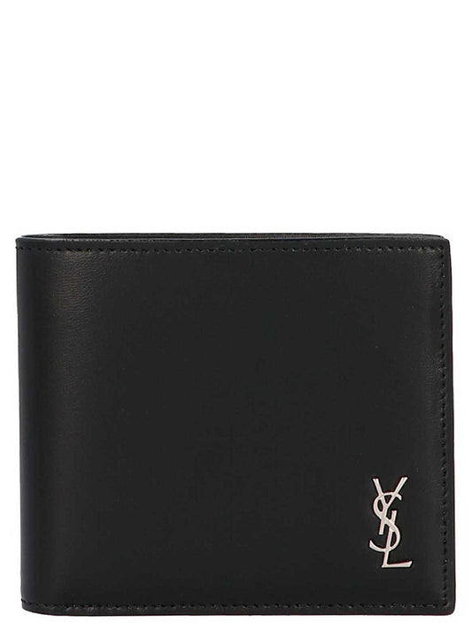 Saint Laurent Black Calfskin Wallet - East/West Design