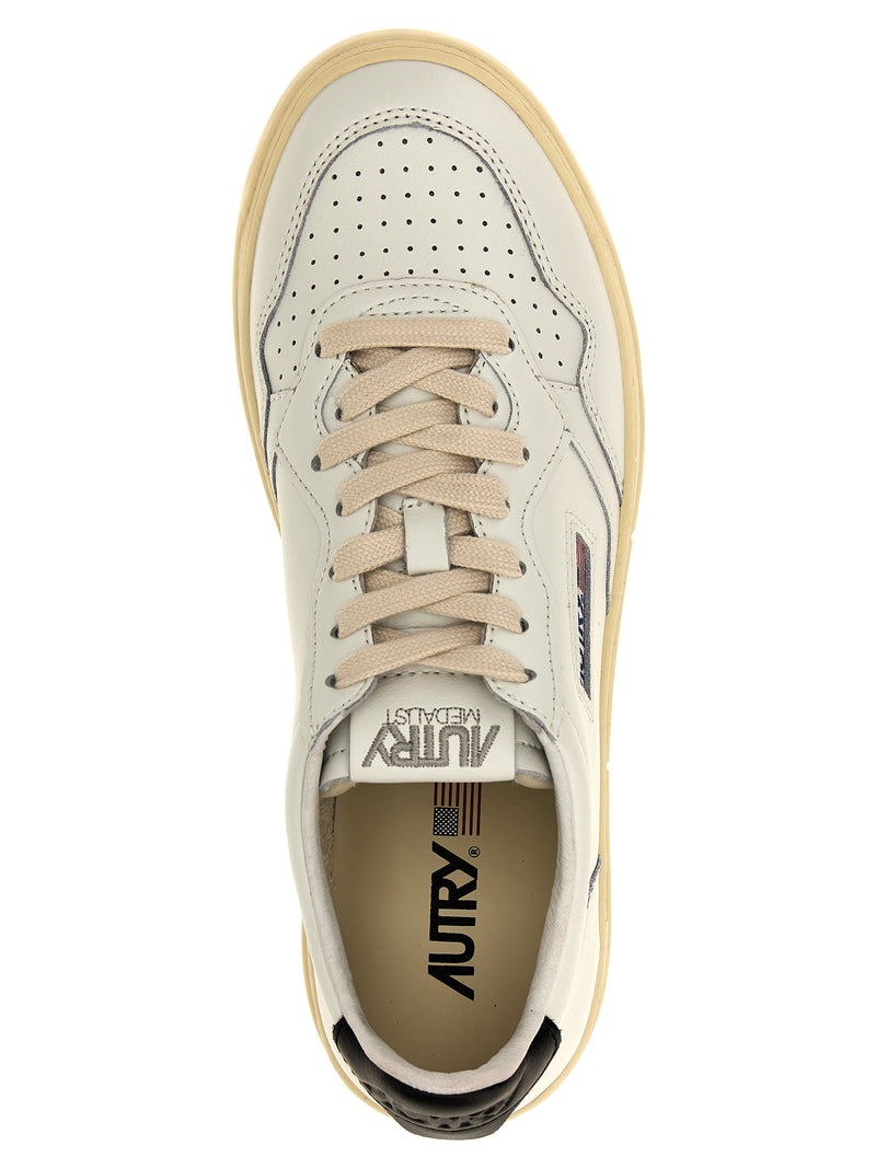 Autry Bicolor Calfskin Low Top Sneakers