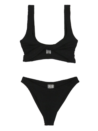 Hunza G Black Nylon Bikini
