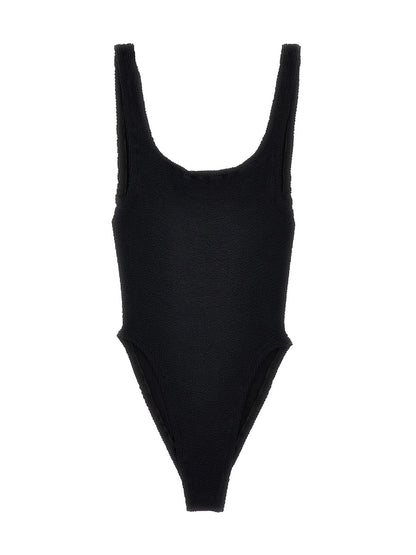 Hunza G Black Polyamide One-Piece Swimsuit