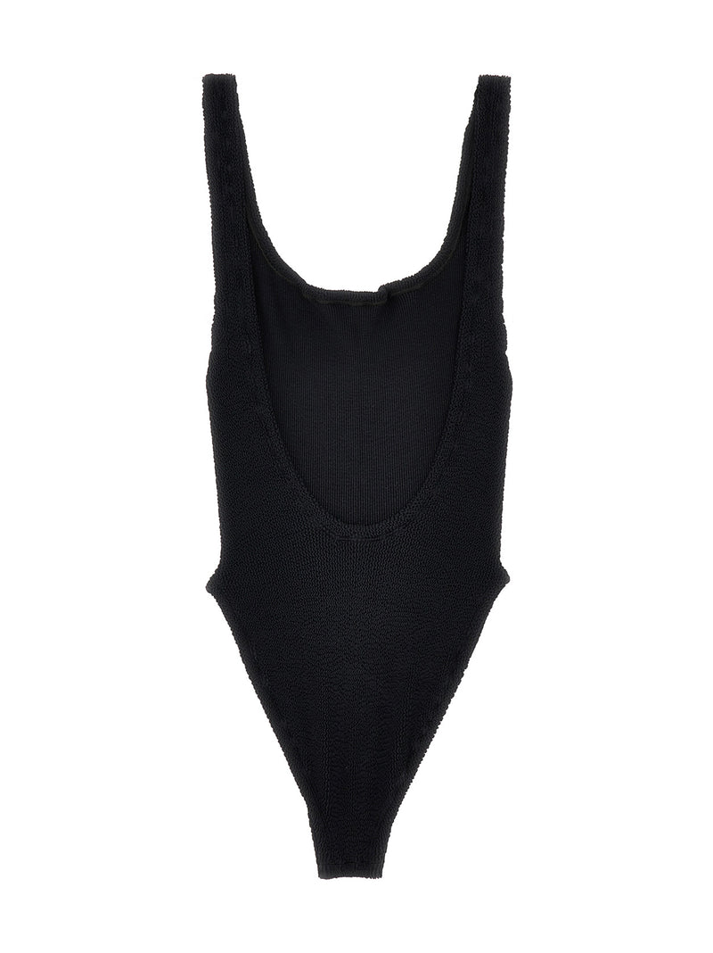 Maillot de bain une pièce Hunza G en polyamide noir