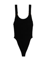 Maillot de bain une pièce noir en nylon Hunza G
