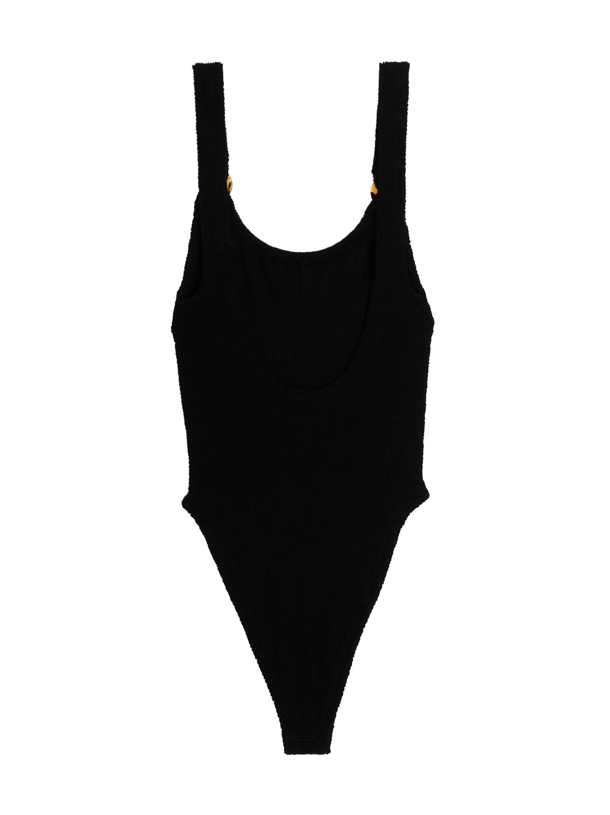 Maillot de bain une pièce noir en nylon Hunza G