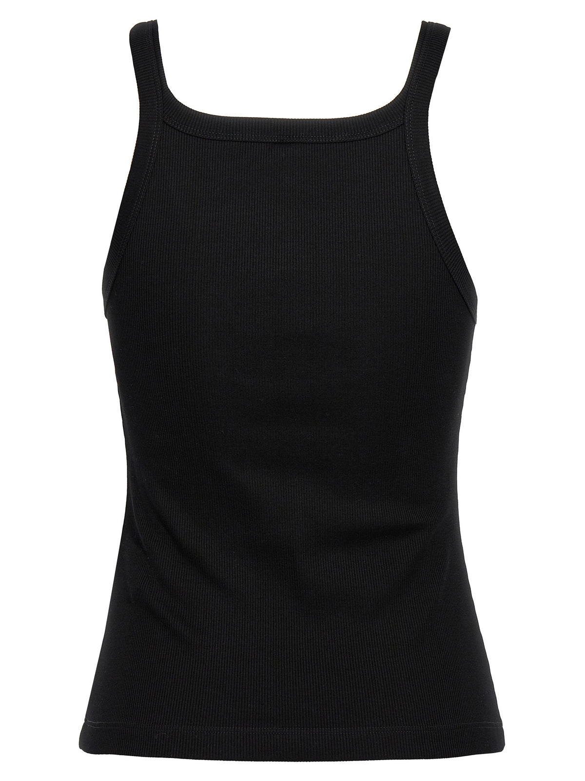 Fendi Black Cotton Sleeveless T-Shirt