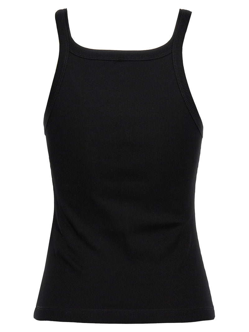 Fendi Black Cotton Sleeveless T-Shirt