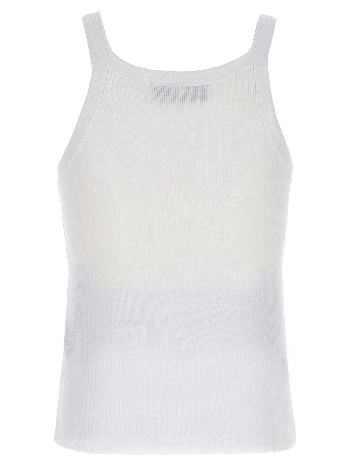 T-shirt Fendi blanc en coton sans manches