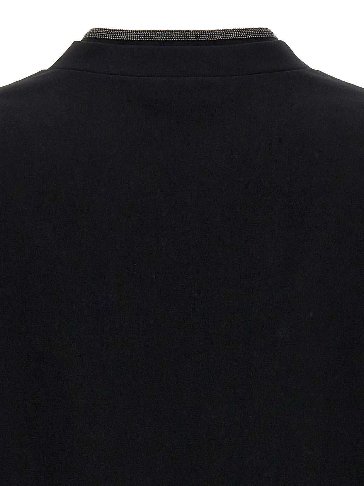 T-shirt en coton noir Brunello Cucinelli
