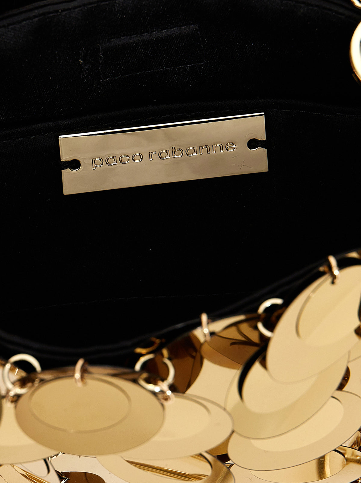 Paco Rabanne Sparkle Nano Gold Handbag