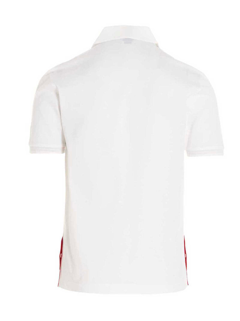 Thom Browne White Cotton Polo Shirt