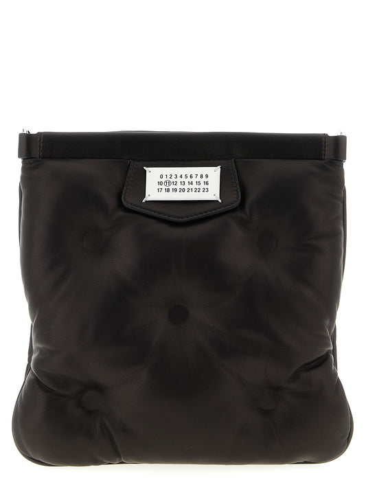 Sac bandoulière Maison Margiela noir en cuir d'agneau