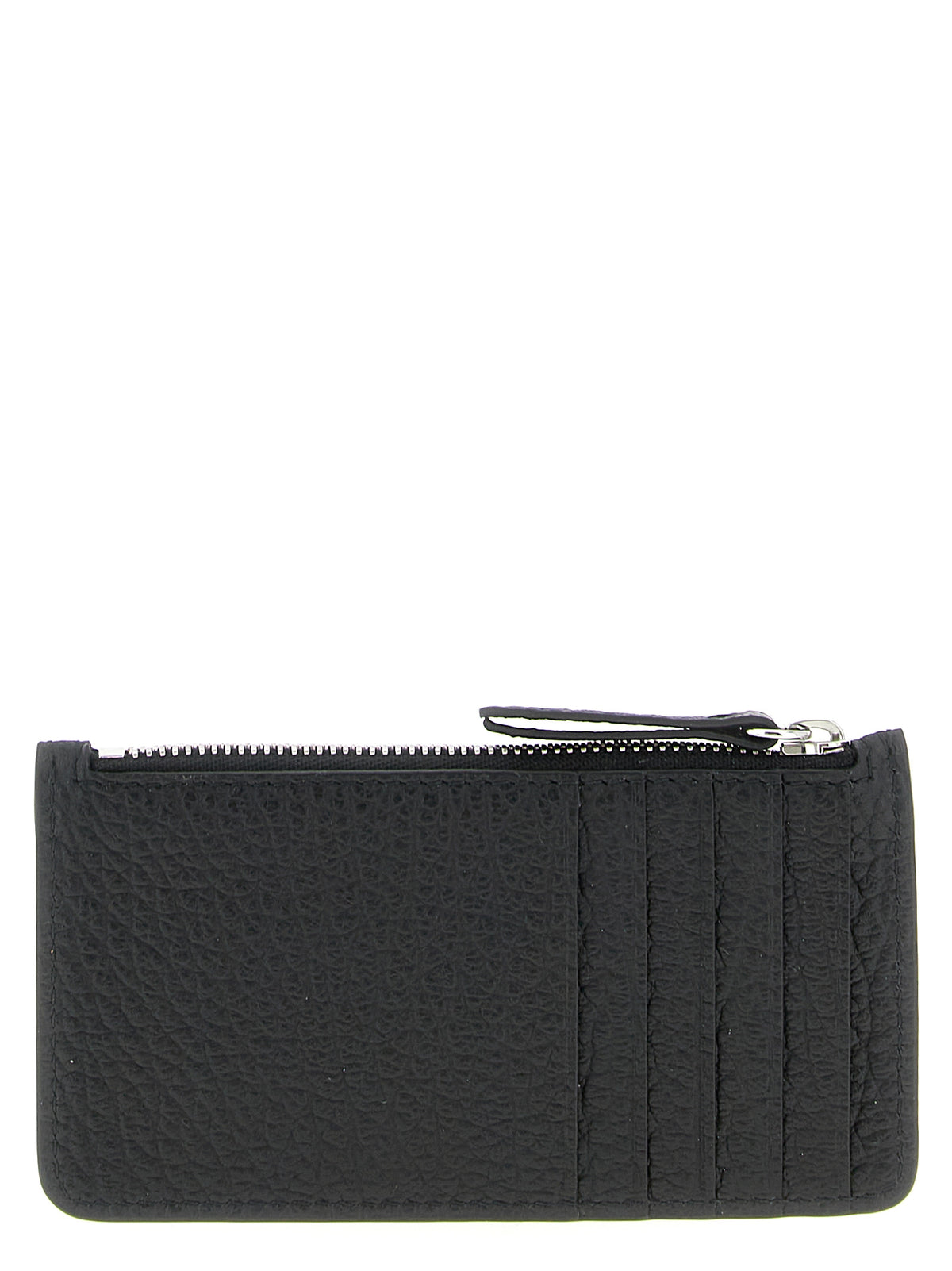 Porte-cartes en cuir de veau noir Maison Margiela
