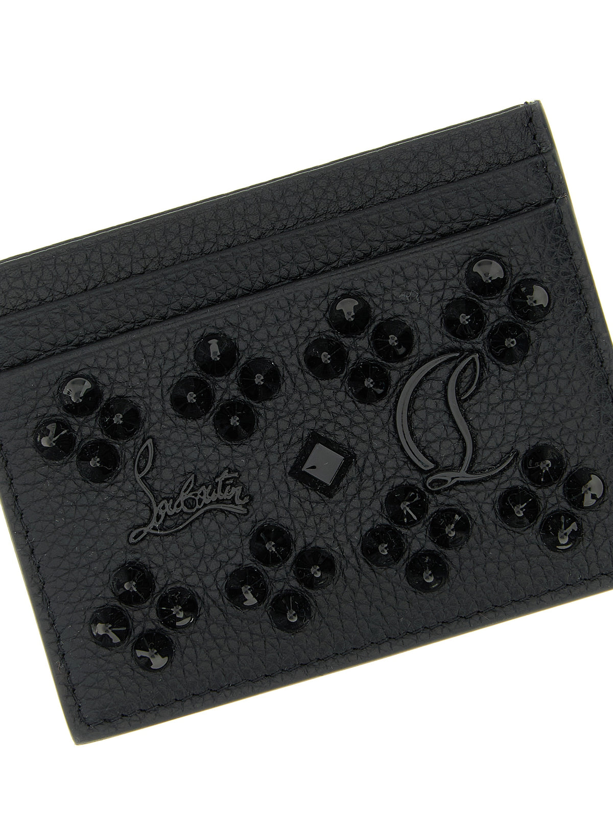 Christian Louboutin Black Calfskin 'Kios' Cardholder