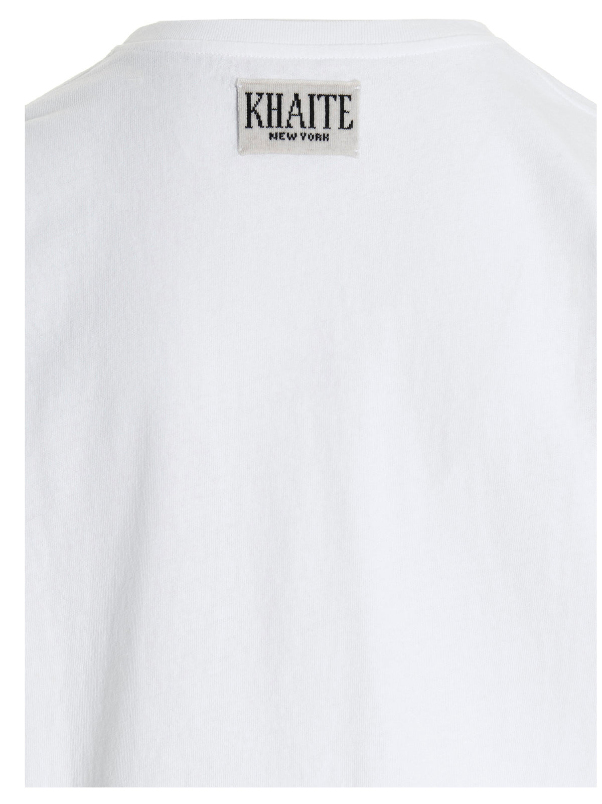 T-shirt en coton blanc Khaite